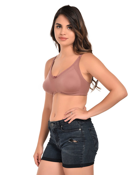 Sawaaro Dusty Rose T-Shirt Bra — Wire-Free Full Coverage
