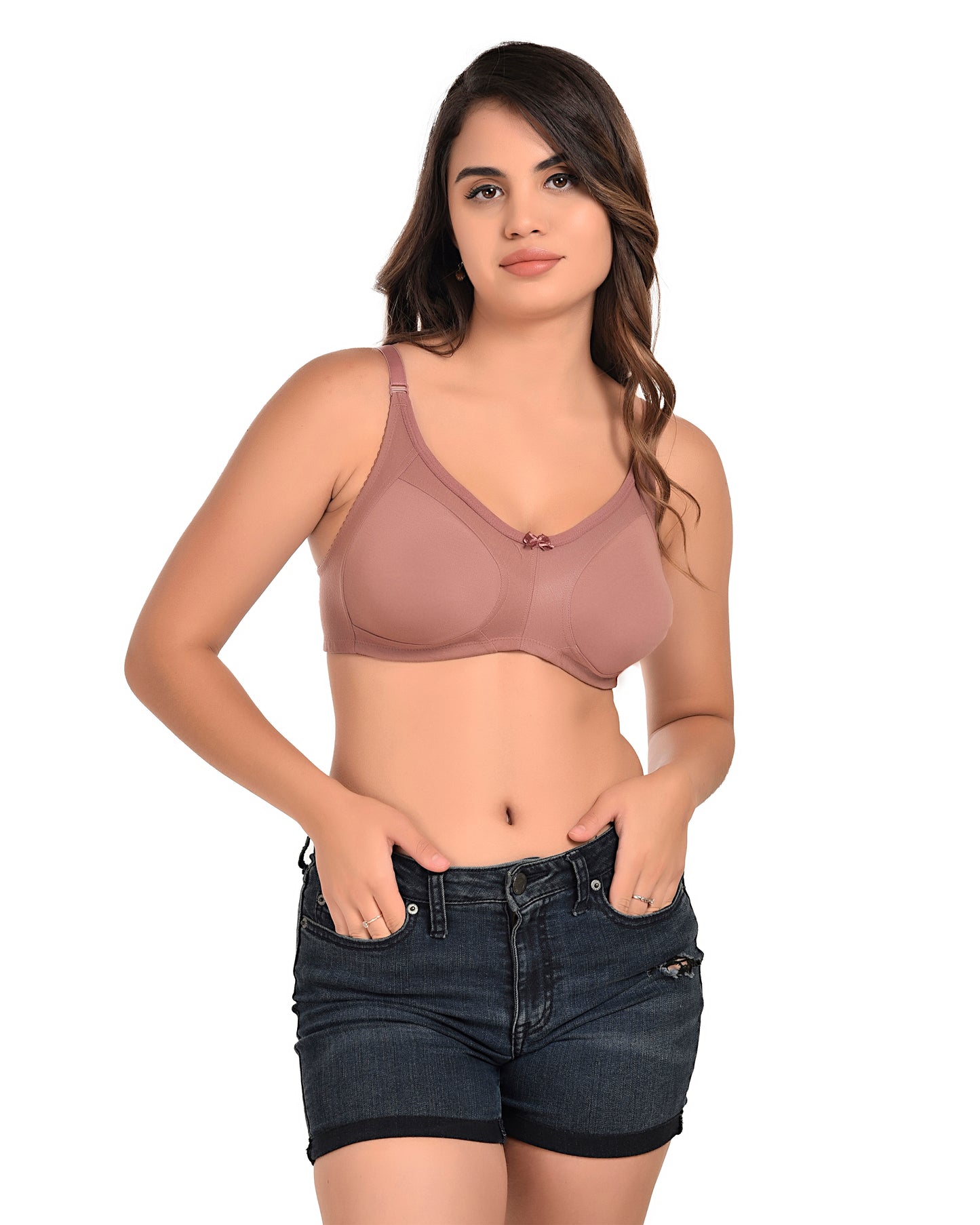 Sawaaro Dusty Rose T-Shirt Bra — Wire-Free Full Coverage