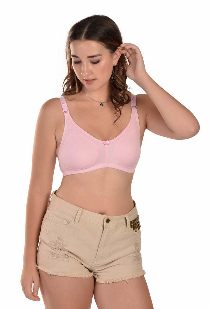 Sawaaro Women's Non-Wired Non-Padded Full Coverage Cotton Bra
